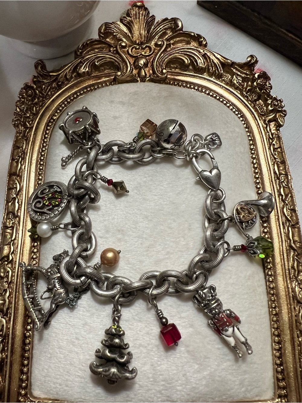 Vintage Brighton Christmas Traditions Charm Bracelet